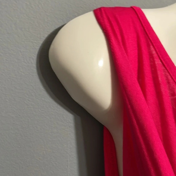 Poliana Plus 2X Long sleeve cold shoulder Fuchsia. - Picture 4 of 7